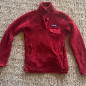 Patagonia Re-Tool Snap-T Fleece Pullover Red Women’s Small